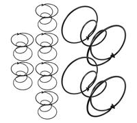 IWOWHERO 8 Piezas Muelles de Sofá, Resortes Helicoidales de Metal, 10x10x8cm, Negro, Fácil Instalación, Soporte de Alta Elasticidad, para Colchón y Sillón Reclinable, Restauración