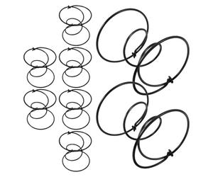 IWOWHERO 8 Piezas Muelles de Sofá, Resortes Helicoidales de Metal, 10x10x8cm, Negro, Fácil Instalación, Soporte de Alta Elasticidad, para Colchón y Sillón Reclinable, Restauración