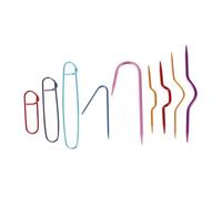 IWOWHERO 9piezas Herramientas para Tejer Agujas De Tejer Set De Crochet Accesorios para para Tejedora
