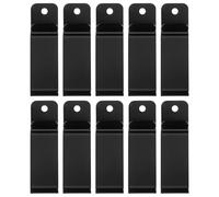 IWOWHERO Accesorios Cinturón Policial Clip Metálico de Hierro para Reemplazo Diseño Agujero y Fácil Instalación, Pack de 10 Piezas Adecuado para Actividades al Aire Libre