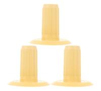 IWOWHERO Adaptador de Cono para Bobinadora de Hilo de Plástico Beige 3 Piezas para Proyectos de Tejido en Casa y Manualidades con Hilo de Algodón