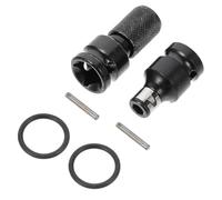 IWOWHERO Adaptador para Llave Eléctrica 1/2 a 1/4 Pulgadas Acero Resistente 2 Piezas Muelle Extensible y Muelle Estándar para Mantenimiento Industrial y Bricolaje