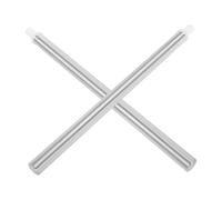 IWOWHERO Adaptador Roscado para Mango de Escobilla de Inodoro 2 Piezas Conector Autoblocante de Aluminio Brillante para Accesorios de Baño Repuesto para Limpieza Doméstica