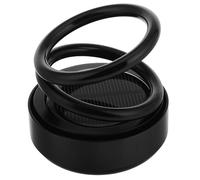 IWOWHERO Adorno de Aromaterapia para Coche con Suspensión de Aro Gemelo, Diseño Giratorio Solar en Aleación de Aluminio para Decoración Interior y Ambientador Eficaz