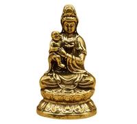 IWOWHERO Adorno Decorativo Kannon de Latón Dorado para Mesa, Elegante