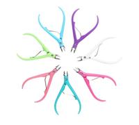 IWOWHERO Alicate Para Uñas 4.1 Pulgadas Mango Plástico Resistente y Resorte Incorporado Para Manicura y Pedicura En Salón Hogar