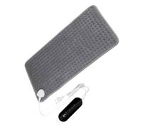 IWOWHERO Almohadilla Eléctrica Térmica Ajustable para Espalda y Pies Lavable y Ligera Protector Lumbar Multifunción para Aliviar Dolores Musculares y Calambres para Viajar y Uso Diario