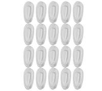 IWOWHERO Almohadillas Nasales de Silicona Blandas para Gafas 10 Pares Cámara de Aire Antideslizante Diseño en Forma de Gota de Agua para Uso Diario y Reemplazo Cómodo