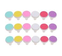 IWOWHERO Almohadillas para Lima de Uñas Eléctricas Infantiles, Cabezales de Pulido Mixtos 18 Piezas, Material Papel Abrasivo Seguro, Tamaño Compacto, Cuidado Uñas Ñiño, 3 Color Aleatorio