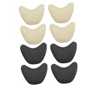 IWOWHERO Almohadillas Protectoras Punta del Pie 4 Pares (2 Negro, 2 Beige) Amortiguadoras Antideslizantes para Tacones Altos Alivian y Rozaduras Uso Diario Mujer