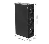IWOWHERO Altavoces para Panel Frontal de PC Negros Altavoces Estéreo Sonido Envolvente para Computadora para Música Ranura de Unidad Óptica Diseño Compacto y Funcional