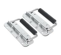 IWOWHERO Asas Metálicas Plegables de Acero Inoxidable 304 con Resorte y Agarre de Goma, 122 Mm, 2 Piezas para Cajas de Herramientas, Cofres y Almacenamiento Resistente