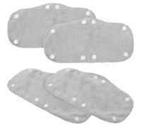 IWOWHERO Bandas Sudor del Casco de Seguridad 4 Piezas Desmontables Reutilizables Broches Absorbentes y Transpirables en Color Gris para Protección Personal y Trabajo Seguro