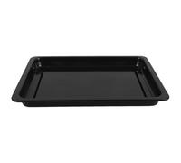 IWOWHERO Bandeja para Hornear Esmaltada Negra Brillante 375X275X25 CM Bandeja Rectangular Reutilizable para Horno Utensilio para Repostería y Asados en Cocina Profesional