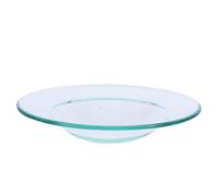 IWOWHERO Bandeja para Quemador de Velas aromáticas con Plato Calentador de Cera de Vidrio borosilicato, Accesorio para aromaterapia en hogar, Incluye 1 Unidad, diseño Fino y Apariencia