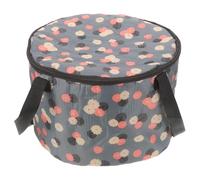 IWOWHERO Bañera Portátil para Pies Plegable de Nylon Duradero con Tapa Cubeta de Remojo Espaciosa para Spa de Pies para Viajes y Espacios Pequeños