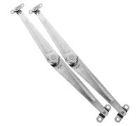 IWOWHERO Barras de Soporte Metálicas Duraderas para Armarios Varillas de Tracción Plegables de 12 MM de Grosor Juego de 2 Piezas para Puertas y Tapas de Muebles