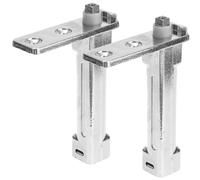 IWOWHERO Bisagras Metálicas para Puertas de Refrigerador y Congelador Cierre Automático Posicionamiento Preciso Aleación de Zinc Resistente Pack de 2 Repuestos para Ahorro Energético