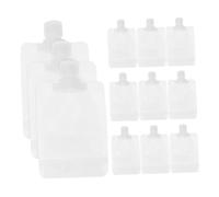 IWOWHERO Bolsa Cosmética De Loción Rellenable 12 Piezas 100ml Pequeña Portátil a Prueba De Fugas Para Viaje y Cuidado Personal Tapa Abatible Autocierre