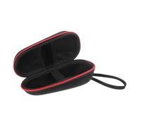 IWOWHERO Bolsa de Afeitar Portátil para Hombre Doble Cremallera Roja, Tamaño Compacto, Resistente al Agua y Golpes, Organizador de Viaje Compatible con Recortadoras Eléctricas 3010s