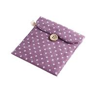 IWOWHERO Bolsa Neceser para Compresas Higiénicas De Algodón y Lino Porta Compresas Portátil para Uso Diario y Viajes Incluye Compartimentos para Monedas y Auriculares