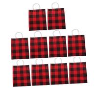 IWOWHERO Bolsas De De Papel Kraft 10pcs/set Diseño Simple y Elegante Adecuado Para Fiestas Cumpleaños y Almacenamiento