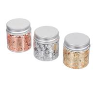 IWOWHERO Botellas de Purpurina y Láminas de Papel para Uñas Pegatinas DIY para Decoración de Arte de Uñas Brillo Naturales y Artificiales Suministros para Manicura Creativa