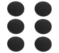 IWOWHERO Botones de Gancho Redondos de Metal Negro 25 MM 10 Unidades para Coser en Abrigos Chaquetas y Suéteres Botón Plano Metálico Decorativo Resistente para Ropa y Manualidades