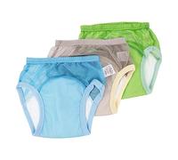 IWOWHERO Braguitas de Entrenamiento para Bebés Ropa Interior Transpirable Lavables y Cómodas 3 Piezas para Ir al Baño para Niños Pequeños