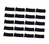 IWOWHERO Braguitas Desechables de Algodón Puro Negras 20 Unidades Malla Transpirable para Maternidad Cuidado Posparto Spa y Viaje