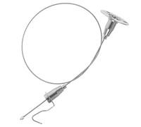 IWOWHERO Cable de Acero Inoxidable Ajustable 05 M para Colgar Cuadros Colgador Resistente para Galería Hogar y Exposiciones Ganchos para Colgar Cuadros y Espejos Cuerda de Alambre