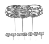 IWOWHERO Caja de Abono para Bonsái de Acero Inoxidable Cesta Nutritiva Esférica Grande sin Tapa Herramienta de Fertilización para Macetas de Orquídeas y Plantas Accesorio para