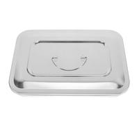 IWOWHERO Caja de Almacenamiento Rectangular con Tapa de Acero Inoxidable Resistente al Calor, Duradera para Instrumentos Médicos y Apta para Hospitales y Clínicas