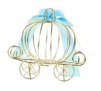 IWOWHERO Caja de Dulces Decorativa Forma de Carroza de Calabaza con de Hierro para Fiesta de Boda y Evento Temático