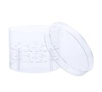 IWOWHERO Caja de Flores de Acrílico Transparente Redonda para Conservación Resistente al Agua Tamaño para 15 Rosas Adecuado para Embalaje de Regalos Bodas y Decoración Festiva