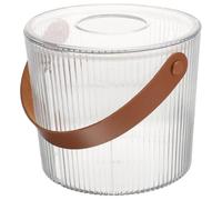 IWOWHERO Caja de Pañuelos Cilíndrica Tapa para Rollos de Papel, Contenedor Reutilizable de Papel Higiénico para Baño y Comedor, Organizador Práctico y Decorativo para Hogar