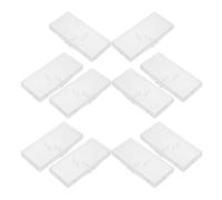 IWOWHERO Caja Portátil Transparente para 12 Cepillos Interdentales Estuche Rectangular de Plástico Tapa Abatible Organizador Compacto a Prueba de Polvo para Viaje y Uso Diario