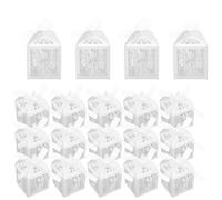 IWOWHERO Cajas de Dulces para Regalos de Fiesta Boda 50 Piezas Caja de Embalaje de Papel Diseño Novios Recuerdos de Boda para Invitados Adecuado para Despedidas de Soltera y