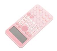 IWOWHERO Calculadora Científica Pantalla Grande de 12 Dígitos Rosa Portátil y Batería de Botón para Estudiantes y Competencias Matemáticas en Oficina
