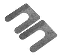 IWOWHERO Calzas Niveladoras Metálicas en Forma de U para Gatos Hidráulicos Juego de 2 Piezas Gris para Alineación y Nivelación de Elevadores de Coches Cuñas de Elevación Resistentes para