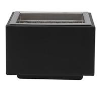 IWOWHERO Cenicero Grande Cuadrado de Acero Inoxidable para Oficina y Hogar, Fácil de Limpiar, de Mesa con Capacidad Amplia para Cenizas, Adecuado para Salón y Escritorio
