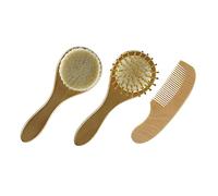 IWOWHERO Cepillos Para Bebés Cepillo Suave Para Lavar Cabello y Masaje Recién Nacidos Peine Esquinas Redondeadas