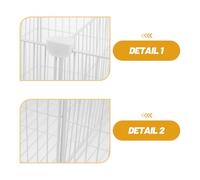 IWOWHERO Cesta Organizadora para Congelador Horizontal Fondo Sólido y Dos Compartimentos Canasta Metálica Resistente a Bajas Temperaturas Contenedor Dividido para Almacenamiento de