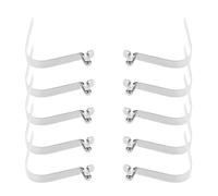 IWOWHERO Clip de Resorte para Botón Pulsador de Poste 6 Mm, Pasador de Tubo de Bloqueo Sólido y Hueco, 10 Piezas, Acero Resistente, Accesorios para Tiendas de Campaña, Sombrillas y Kayak