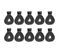 IWOWHERO Clips de Fijación para Tela de Sombra en Invernaderos y Jardines, 10 Piezas Negras de Pe para Toldos Resistentes y Evitar Colapsos