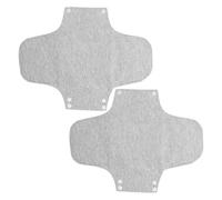 IWOWHERO Compresas Reutilizables Posparto 2 Unidades 22X28 CM Algodón Gris Ultrafinas sin Costuras para Mujeres Embarazadas y Uso Diario, Protección para Incontinencia