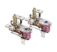 IWOWHERO Controlador de Temperatura Ajustable para Calentador Eléctrico, Termostato Reemplazo para Radiador de Aceite, 2 Piezas, Accesorio Seguro y Duradero para Color Aleatorio