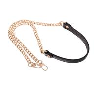 IWOWHERO Correa Cruzada de Cadena Marrón 90 Cm para Bolso Bandolera, Accesorio Extensible de Pu y Metal, Correa Ajustable para Reemplazo y Accesorios de Bolsas de Mujer