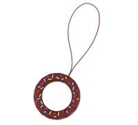 IWOWHERO Correa para Teléfono Móvil Llavero Antipérdida en Forma de Dona Cordón para Anillo de Dedo Color Marrón Compatible con Modelos 7 Plus/8/XS Max/Serie X Accesorio Práctico para