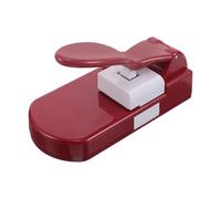 IWOWHERO Cortador Manual de Rompecabezas para Bricolaje Máquina Prensadora de Fotos Perforadora para Cartulina Herramienta Creativa para Proyectos Artesanales Casa y Escuela Color Rojo